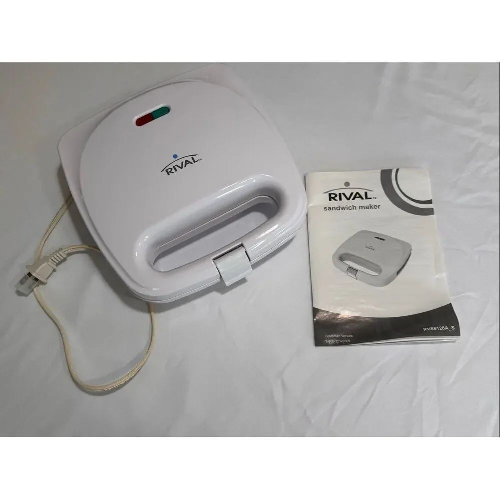Rival Sandwich Maker RVS6128A_S/White